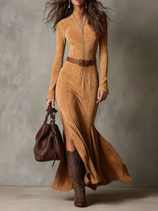 Fashionable New Elegant Zipper Women's Dress