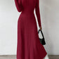 Women's Slim V-neck Dress Sweater
