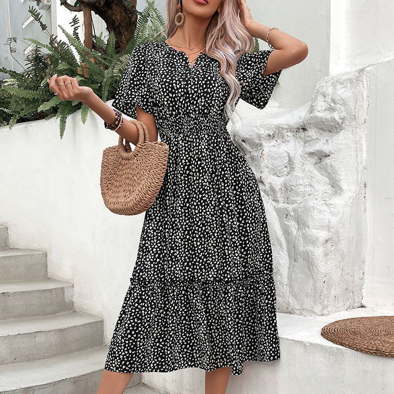 Robe imprimée slim spéciale mode pour femmes