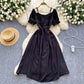 Sweet Designer-style Cutout Halterneck Off-shoulder Dress