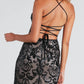 European And American Elegant Sequins Word Collar Dress