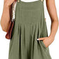 Women's Short Overalls Summer Casual Adjustable Strap Loose Short Bib Overalls Jumpsuit Rompers