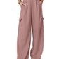 Fashion Loose Solid Color High Waist All-matching Casual Pants For Women