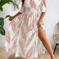 Elegant V-neck Sleeveless Off-shoulder Split Dress