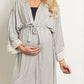 Pure color maternity dress