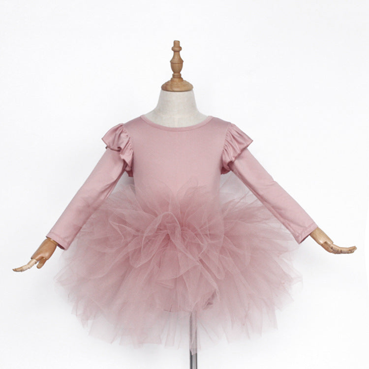 Children's Ballet Practice Clothes Mesh Skirt