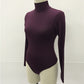 Combinaison slim à manches longues et col haut pour femme, 12 couleurs, la plus vendue, pour l'hiver 