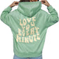Every Thing Will Be Okay Creative Letter Hoody Female Casual Pocket Hoodie Fashion Loose Clothes Warm Comfortable Pullover