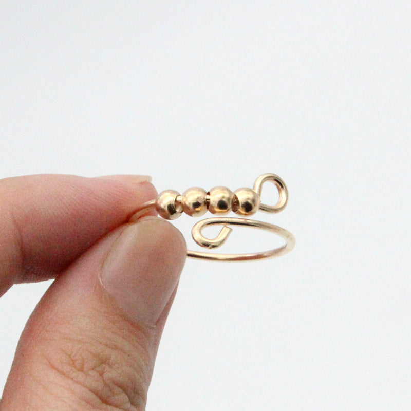 Rotating Anti-stress Anxiety Ring Fashionable Cute Adjustable Ring