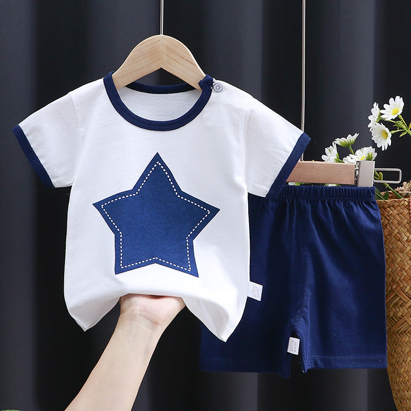 Ensemble à manches courtes pour enfant en pur coton