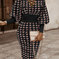 Robe gracieuse et tendance à manches lanternes et taille ajustée