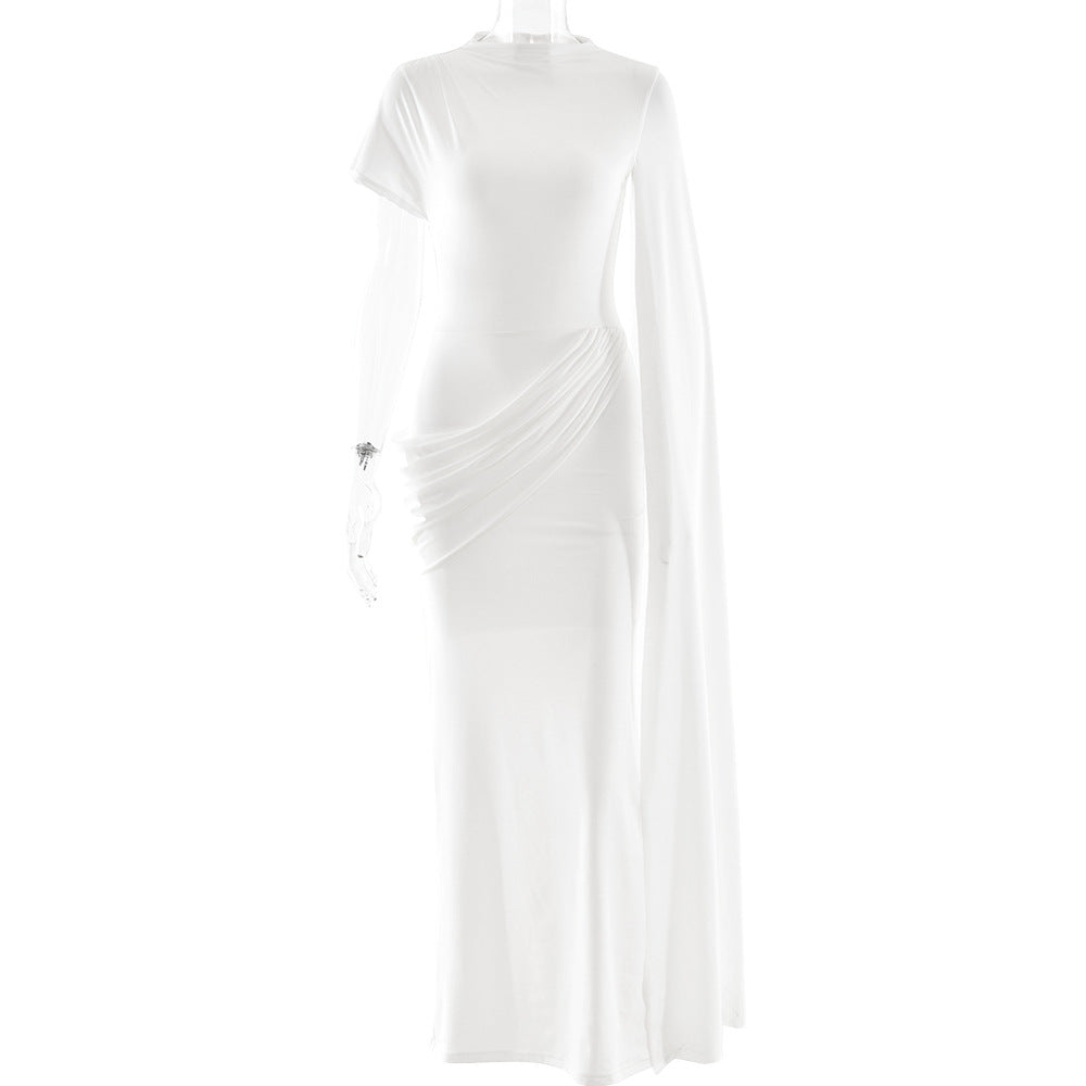 Stylish And Elegant Pleated Ribbon Maxi Dress For Women