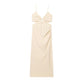 Women's Clothing Stylish Opening Design Holiday Midi Skirt Dress