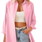 Women's Fashion Casual Solid Color Single-breasted Long Sleeve Shirt