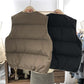 Women's Fashion Loose Contrast Color Zipper Cardigan Vest