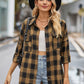 European And American Autumn And Winter Leisure Long Sleeve Flannel Plaid Pocket Shirt