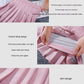 Pleated Skirt Lengthened Elastic Waist Elastic