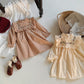 Jupe princesse à volants et manches longues pour fille, automne