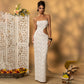 Womens Stylish Hollowed-out Slit Tube Dress