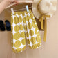 Western Style Backless Thin Pullover Girls' Vest Top Polka Dot Bloomers Two-piece Set