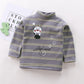 Plus fleece long sleeve high neck t-shirt