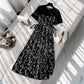 Women's Floral Dress Loose And Slim Down