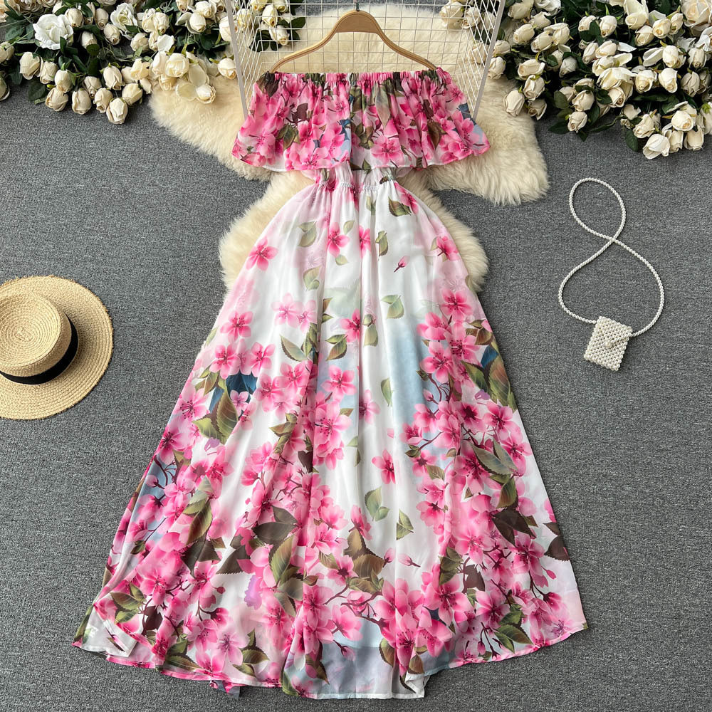 Women's Waist Up Hem Dress