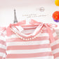 Striped long sleeve patchwork gauze dress