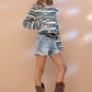 Women's Fashion Personality Popular Aztec Woolen Coat