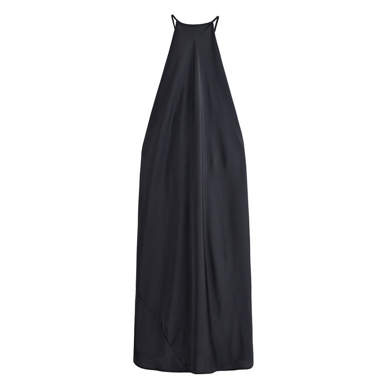 Strapless Silk Texture Sleeveless Dress