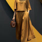 European And American Fashion Suit Solid Color Short Sleeve Loose Trousers Two-piece Set