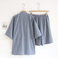 Japanese Lace-up Kimono Pajamas Men's Cotton Washed Loose