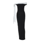 Women's Fashion Off-shoulder Ribbon Slim Fit Dress