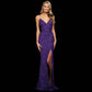 Robe dos nu à paillettes sexy pour femme européenne et américaine