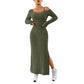 Women's Simple Elegant Fashion Set Strapless Dress