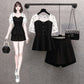 Splicing Plus Size Women's Fashion Simple Fake Two Pieces