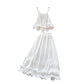Fairy Holiday Set Camisole Top High-Waisted Ruffle-Pleated Skirt