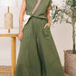 Sleeveless Colorblock Pocket Women's Suit