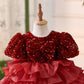 New Wine Red Baby Birthday Cake Princess Dress