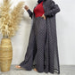 Fashion Printed Satin Full Button Long Cardigan And Pocket Pants Set