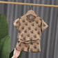 Ensemble deux pièces unisexe pour bébé, style occidental, imprimé
