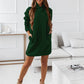 Women's Hooded Hipster Long-sleeved Solid Color Skirt
