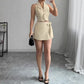 Fitted-waist Elegant Sleeveless Womens Two-piece Set