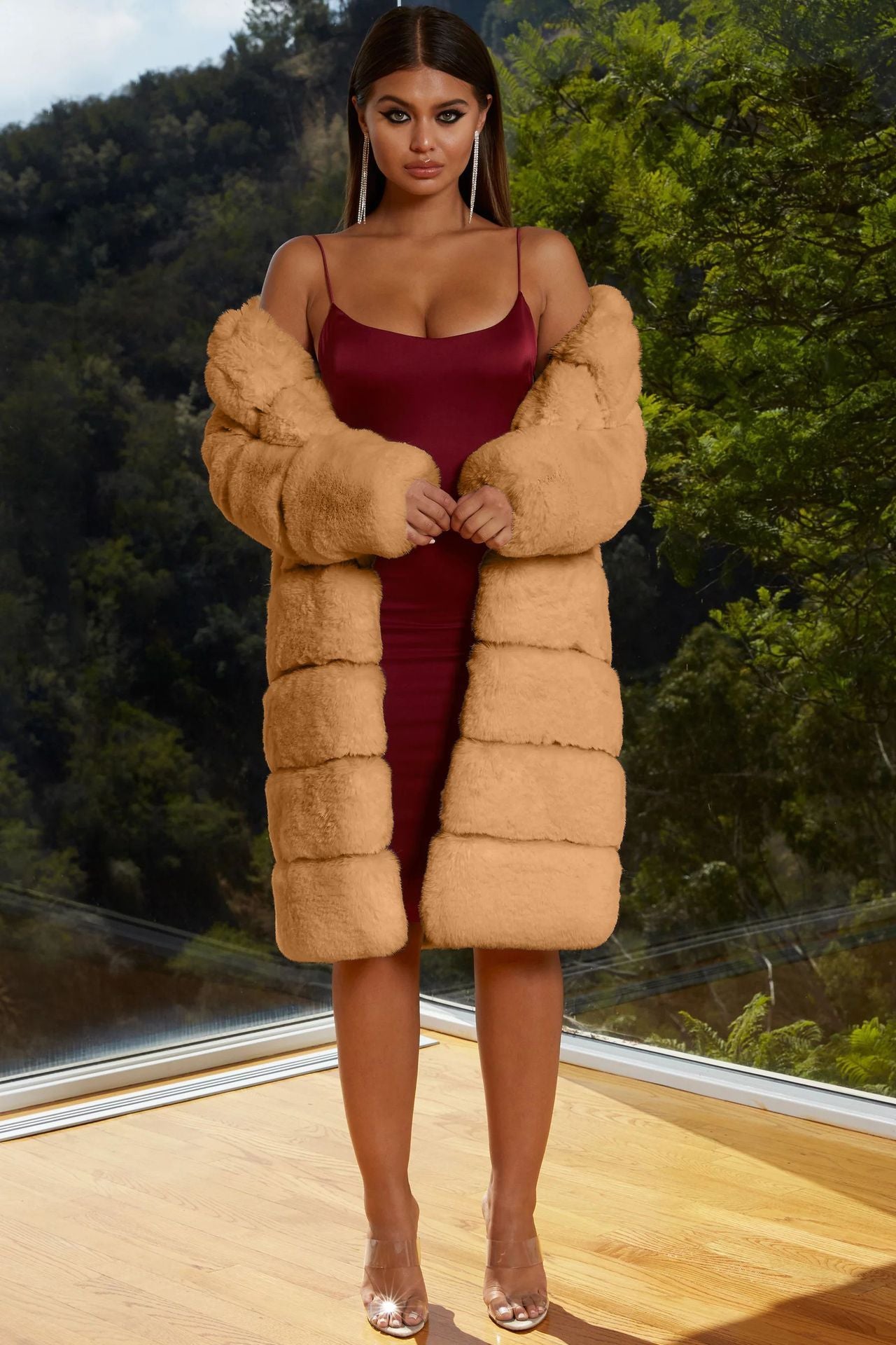 Commerce extérieur Nouveau manteau en fausse fourrure Manteau en coton