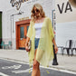 Women's Temperament Solid Color Tassel Decorated Blouse