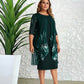Women's Knitted Lace Cloak Dress