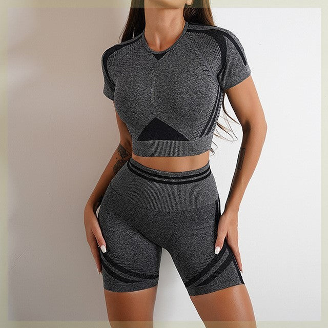 Seamless Sports Set For Women Workout Outfit Booty Yoga Pant