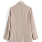 Women's Temperament Light Mature Straight Double-breasted Casual Suit Jacket