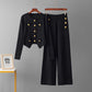 Classic Woolen Suit Women's Fashion Slimming All-match Needle
