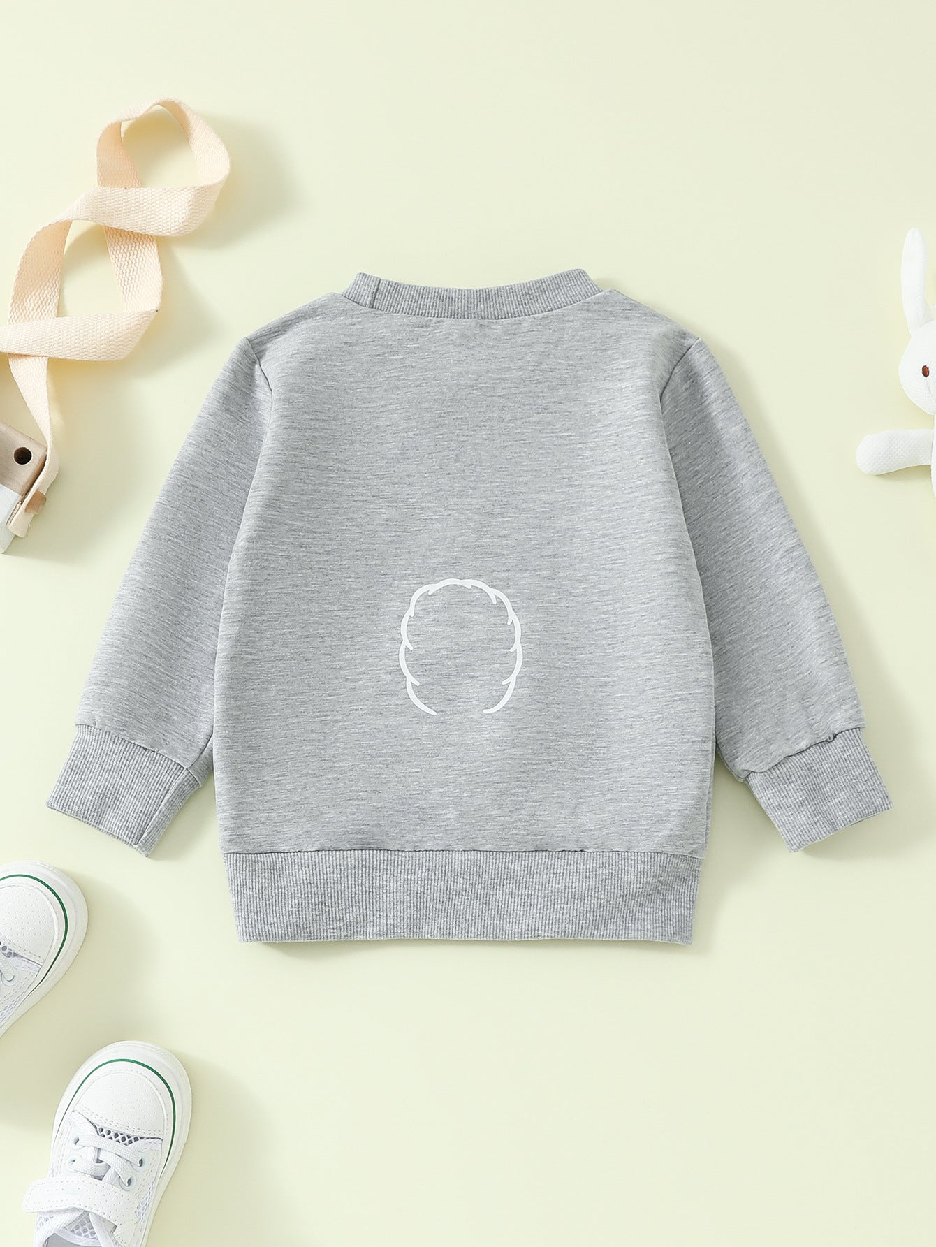 Girls' Popular Sweatshirt Rabbit Pattern